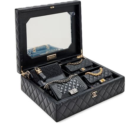 Chanel Success Story Set Of 4 Black Micro Mini Bags With